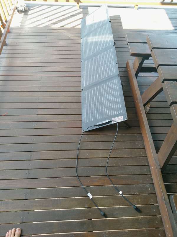 EcoFlow 110W Solar Panel and Original Carry Case/Stand in Original Box