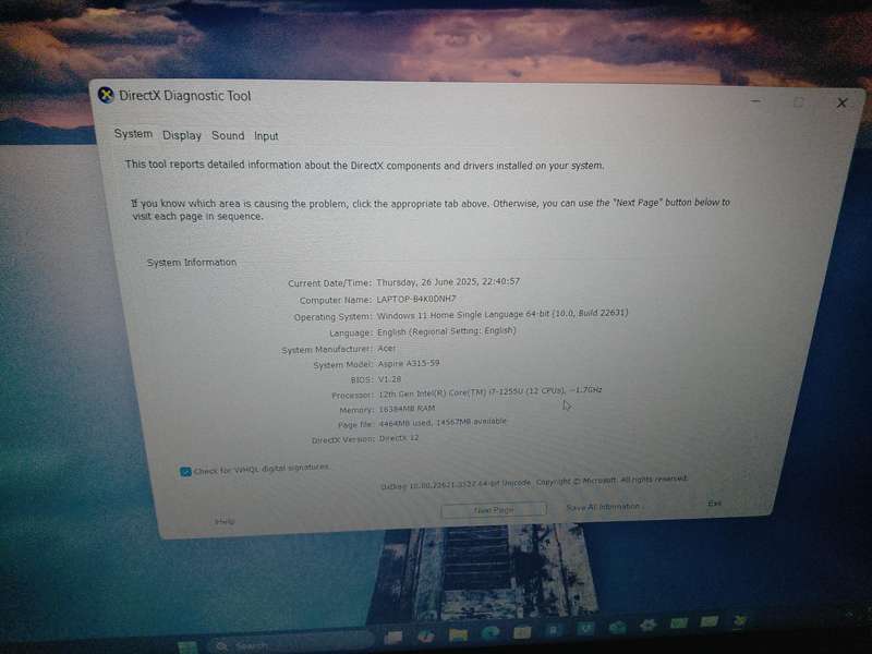 STILL UNDER WARRANTYPristine Condition Acer Aspire 3, i7 12thGen, 16Gb RAM, 512 SSD HD, 15.6' laptop
