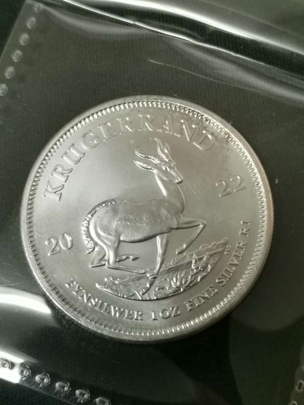 2022 South Africa Krugerrand 1oz Fine Silver Uncirculated - 1 Week auction