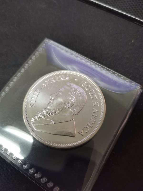 2022 South Africa Krugerrand 1oz Fine Silver Uncirculated - 1 Week auction