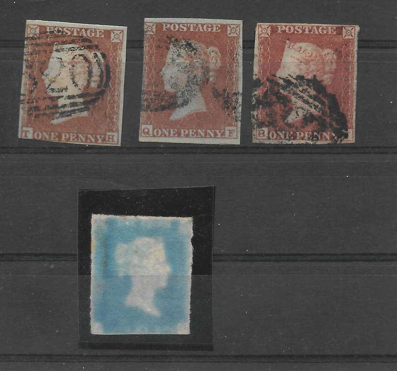GB QV Red imperfs & Ivory head - See below