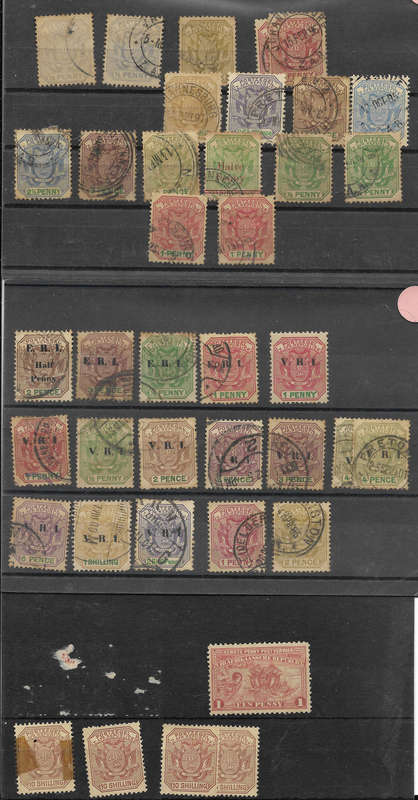 Transvaal postmarks - 4 scans - Mixed used condition