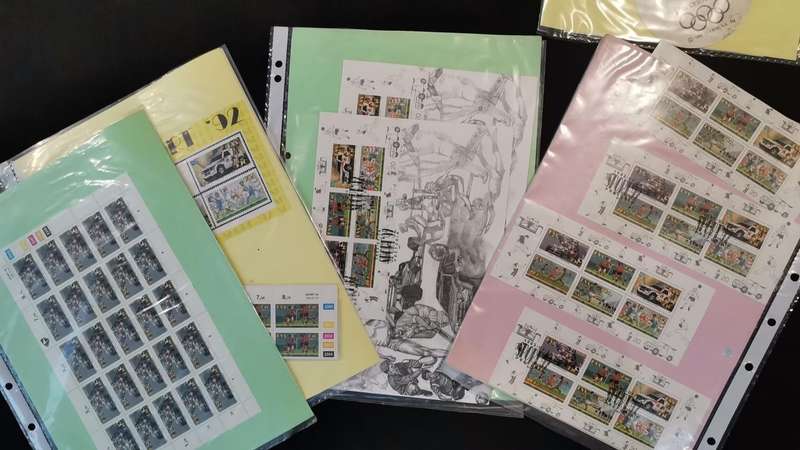 Olympics 1992 & RSA Sport - Jan Smuts Program, Newspaper on all events, ??Athlete luggage tag?? VIEW