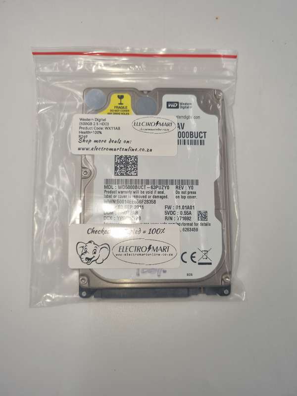 Western Digital 500GB 2.5 Hard Drive