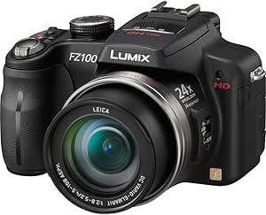 Panasonic Lumix DMC-FZ100 Digital Camera (24x Optical Zoom, 14MP) Black