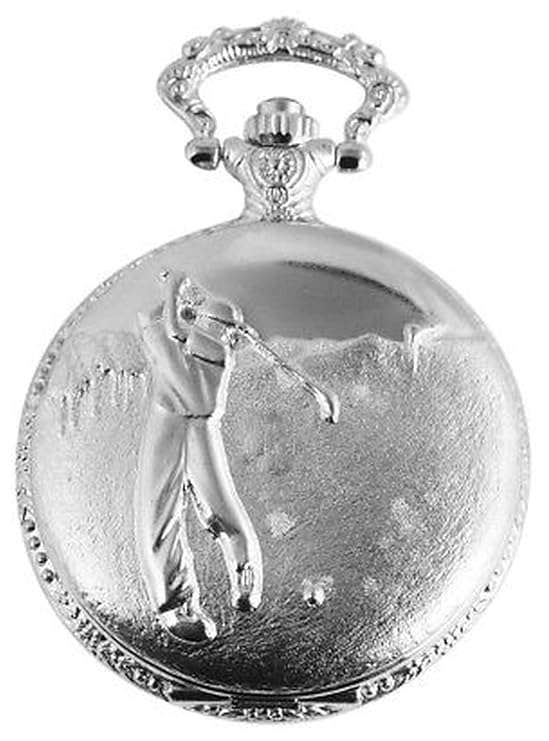 Initial Silver Pocket Watch