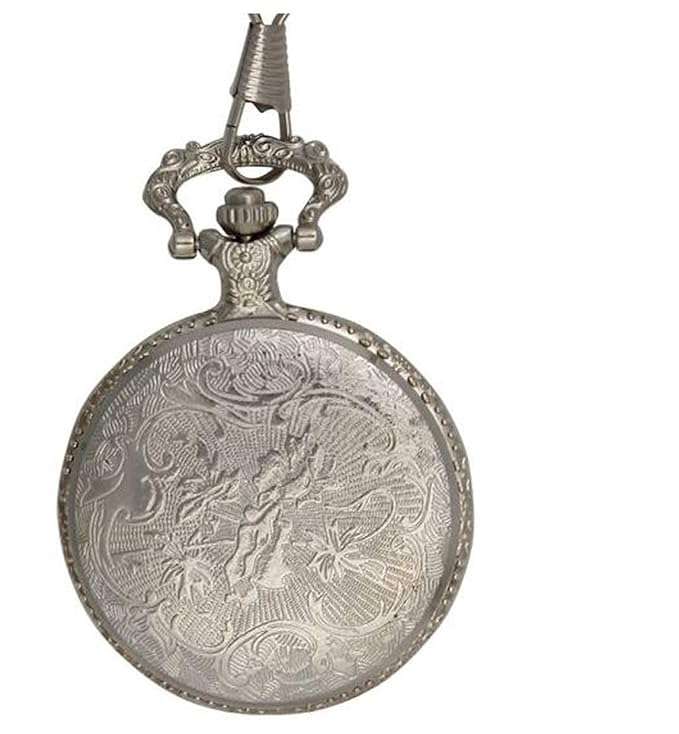 Initial Silver Pocket Watch