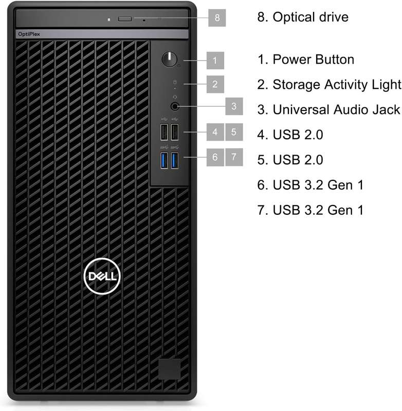 Dell Optiplex Tower 7010 (Intel Core i5 12th, 500GB SSD, 8GB RAM)