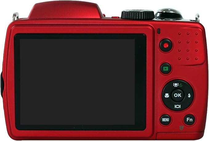 Polaroid iS2132 Digital Camera (16mp, 21x Optical Zoom) Red