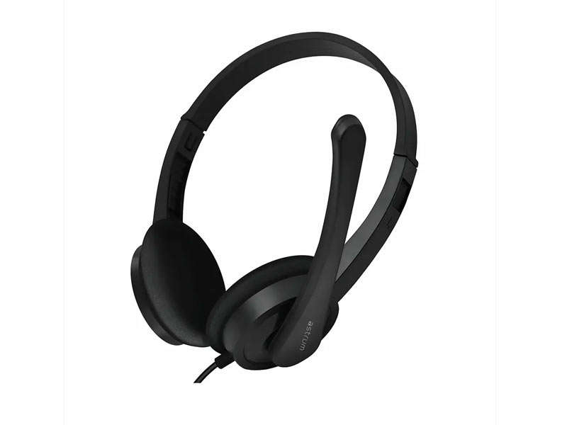 Astrum HU640 Wired USB Headphones with Mic, On-Ear for Chat and Gaming