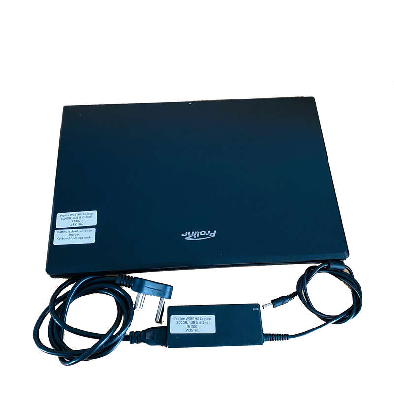 Proline W351HU (Intel Core i5, 128GB SSD, 4GB RAM) 15.6 Inch Laptop