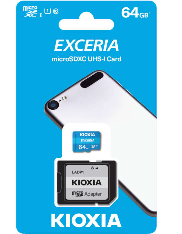 Kioxia 64GB Exceria microSDXC UHS-I Card Memory Card