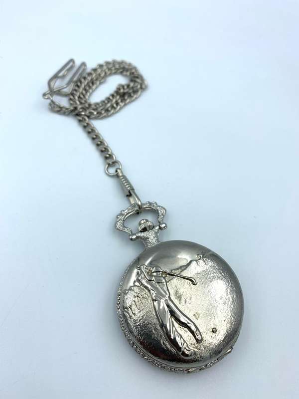 Initial Silver Pocket Watch