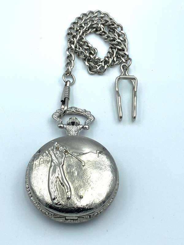Initial Silver Pocket Watch