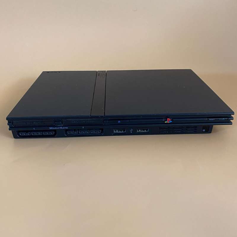 PS2 2 Slim Console (8MB Memory Card, 2x Controllers & 1x Games) Black