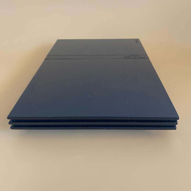 PS2 2 Slim Console (8MB Memory Card, 2x Controllers & 1x Games) Black