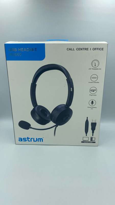 Astrum HU660 USB Wired Headset Open Box "Clearance Sale"