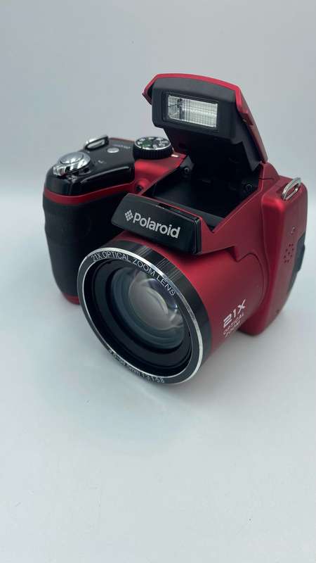 Polaroid iS2132 Digital Camera (16mp, 21x Optical Zoom) Red