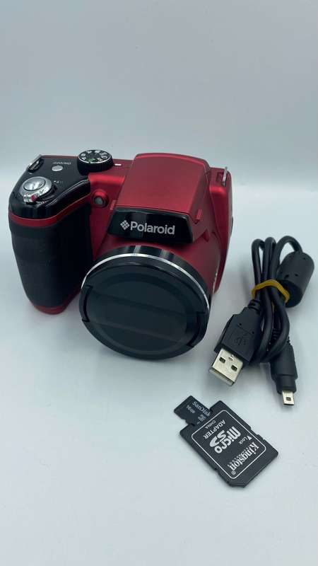 Polaroid iS2132 Digital Camera (16mp, 21x Optical Zoom) Red