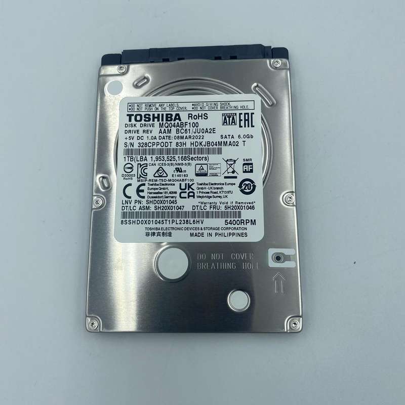Toshiba MQ04ABF100 HDD 1TB - Thin Laptop Hard Drive Disk