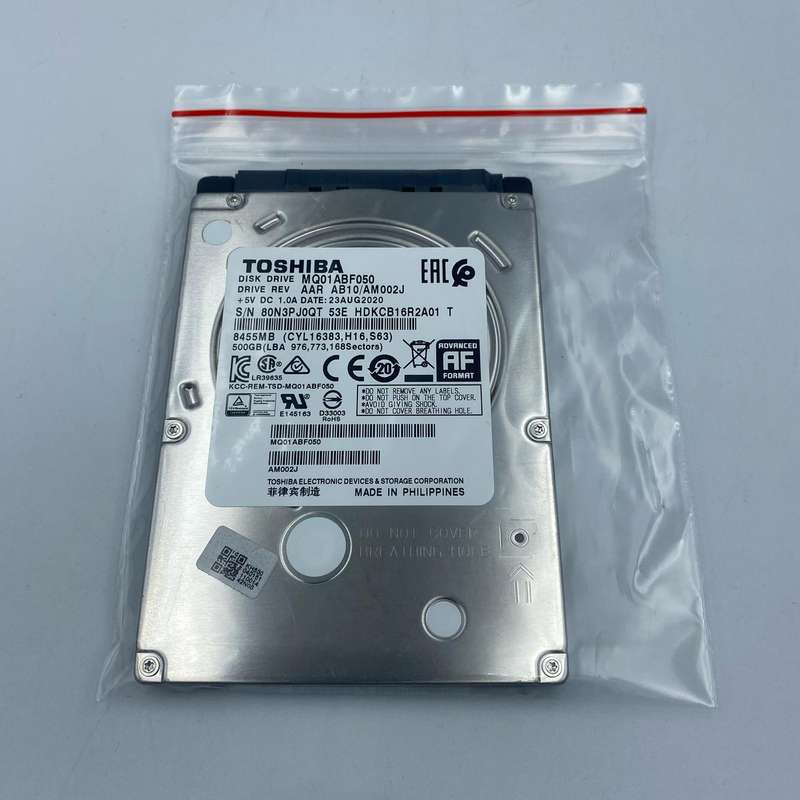 Toshiba MQ01ACF050 HDD 500GB - Thin Laptop Hard Drive Disk