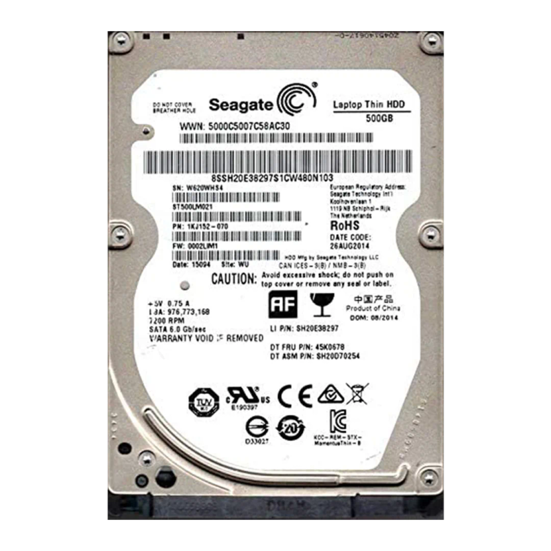 Seagate 500GB HDD -Laptop Internal Hard Drive