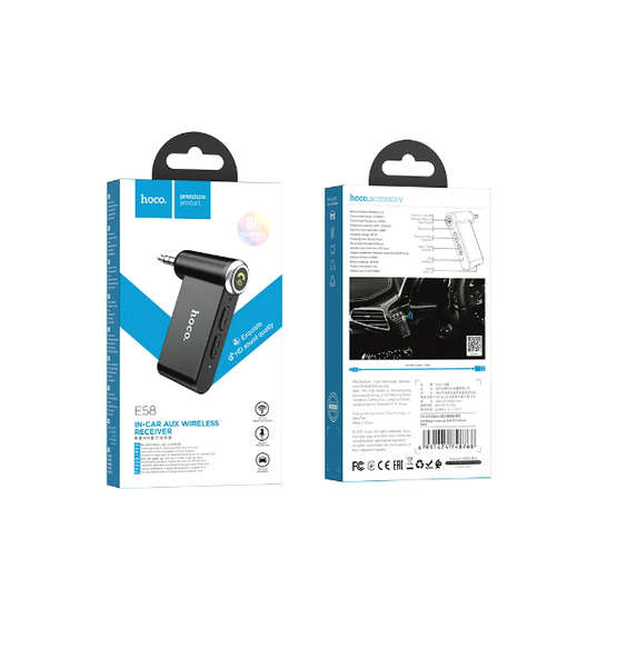 HOCO E58 In-Car AUX Wireless Reciever (Unboxed)