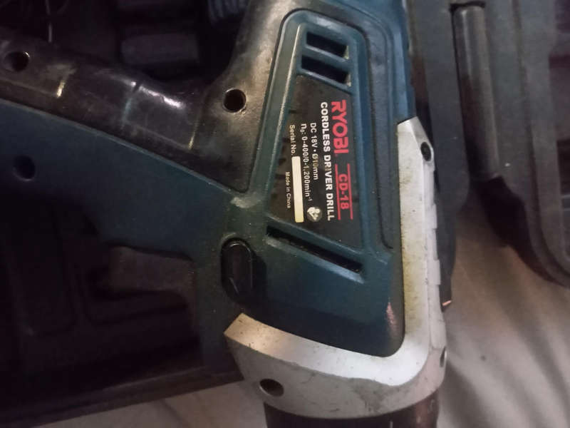 Ryobi cbd 1826 vrk cordless drill + 2 more