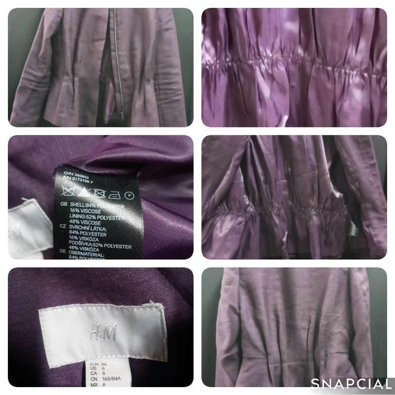 H&M purple ladies jacket