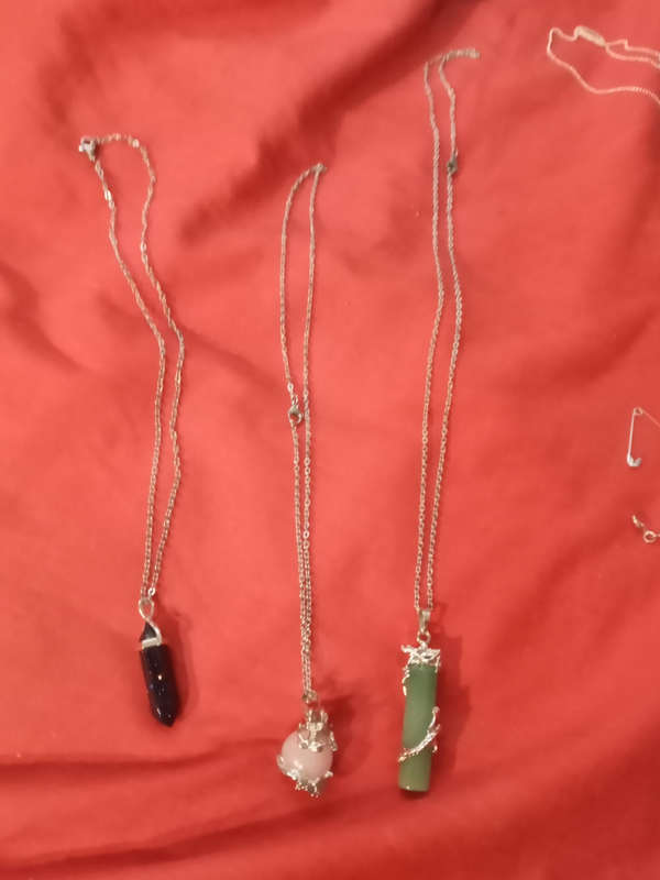 Semi precious stones on a chain