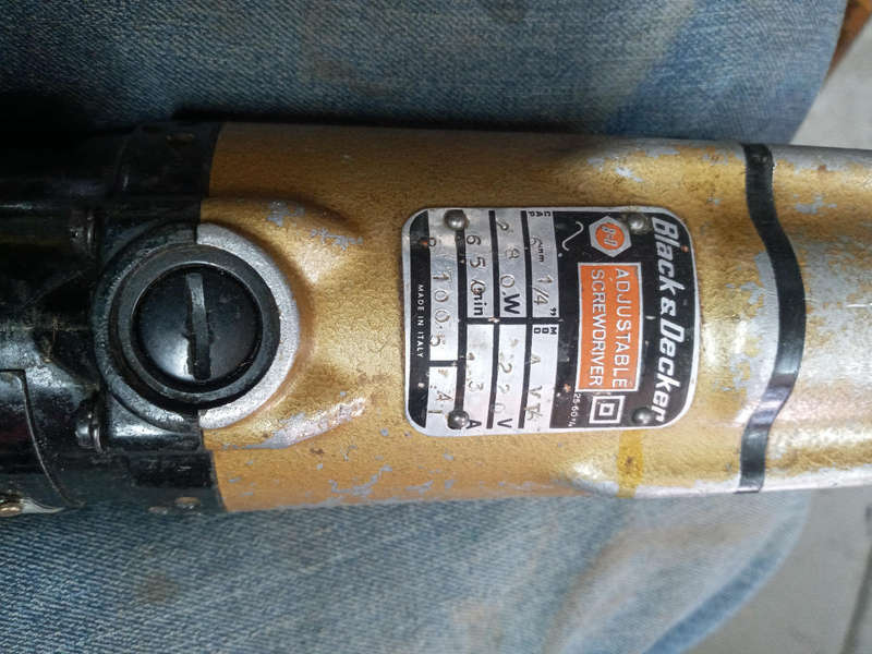 Old electric screwdriver