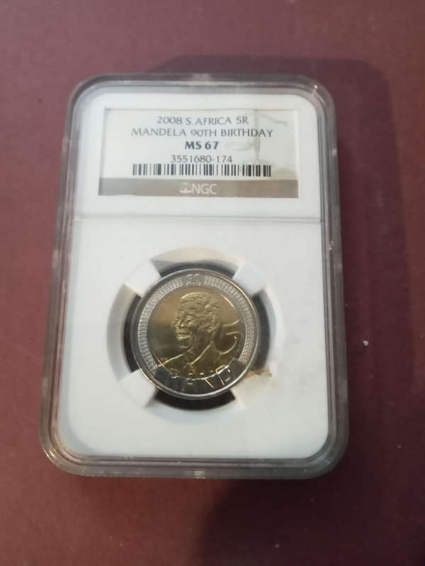 Mandela 90th birthday ngc ms67