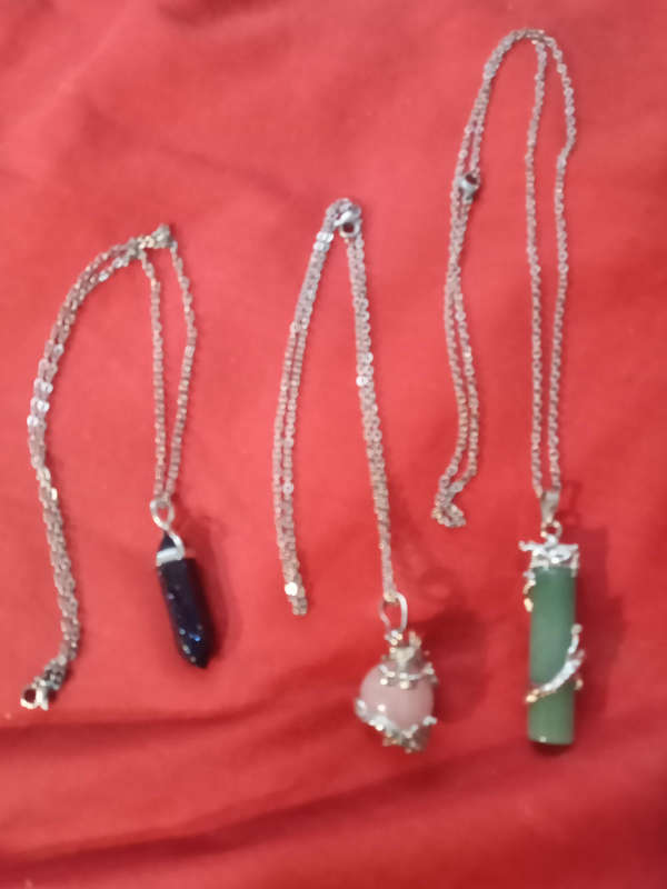 Semi precious stones on a chain