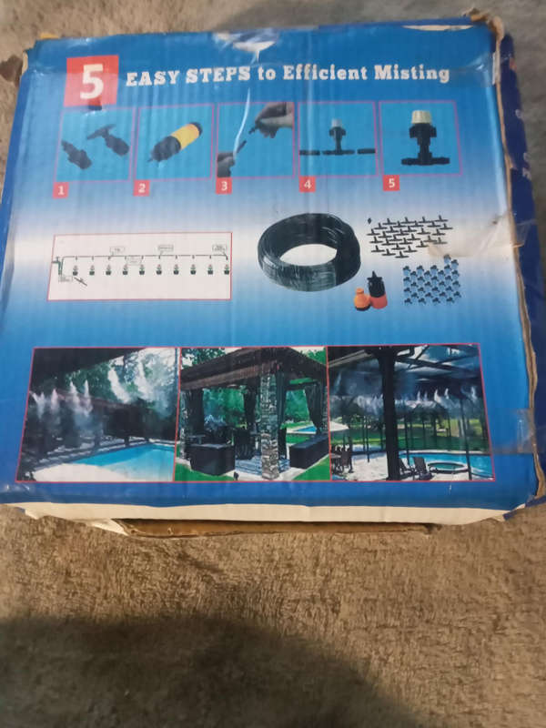 Patio mistcooling kit