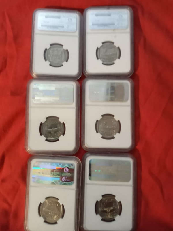 Mandela 1994 inauguration all 6 coins for only R650..