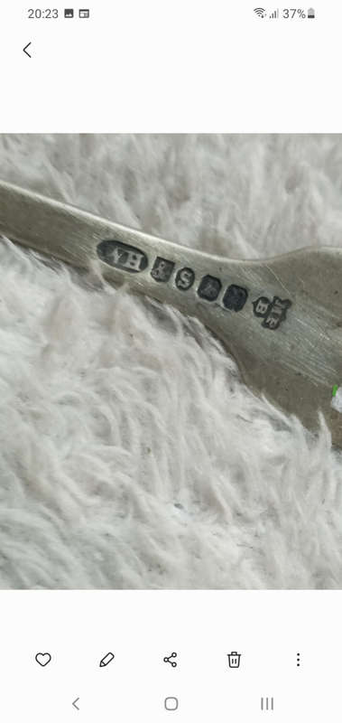 Sterling silver fork 34.8 gr