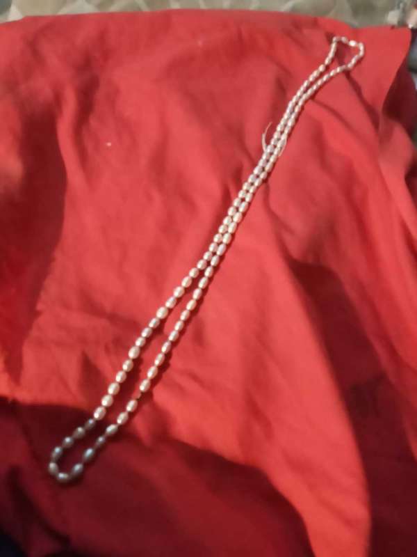 Freshwater pearls purple 88cm