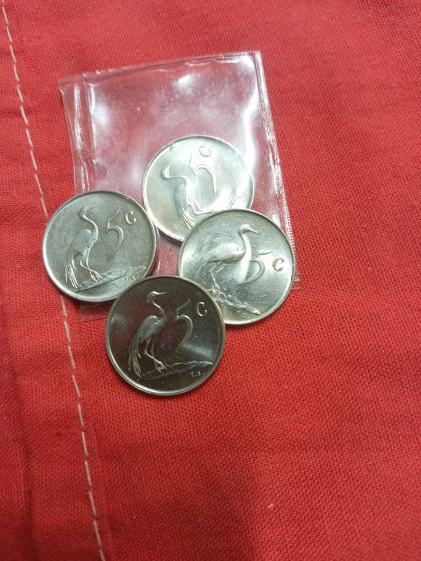 1968 5c coin x 4