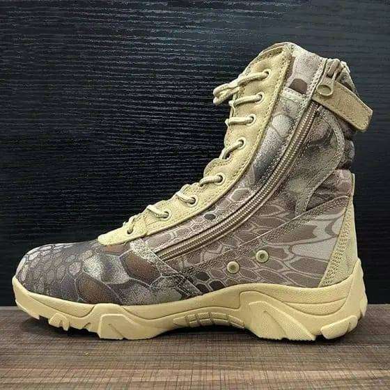 Camo Airsoft Boots (Side UnderZip)