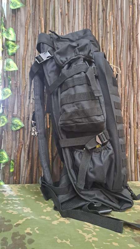70L Black, Outdoor, Hiking, Camping Back