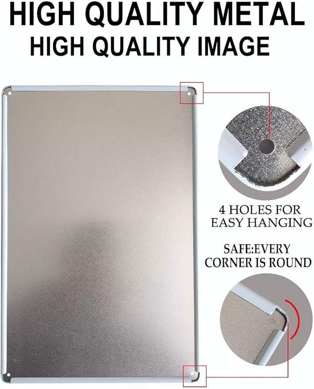 Wall Piece Metal Tin Sign  Keep Out, Gamer at work. Leave food & Drink at Door. Enter at own risk