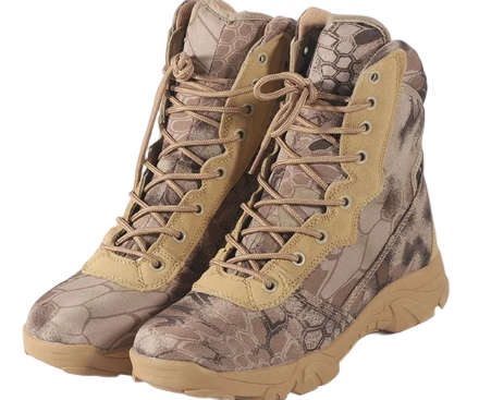 Camo Airsoft Boots (Side UnderZip)