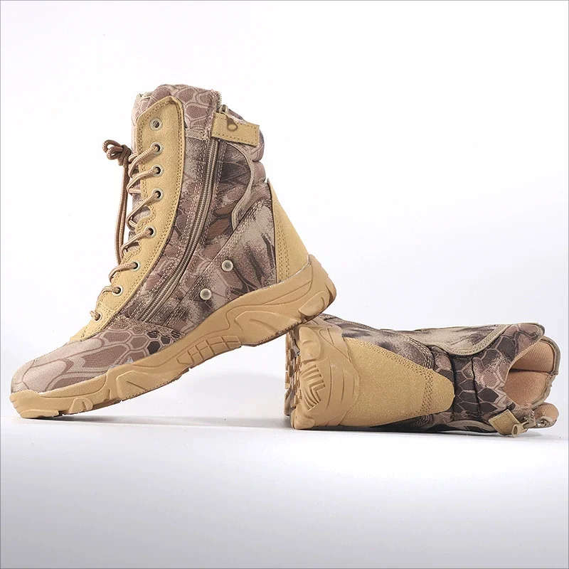 Camo Airsoft Boots (Side UnderZip)