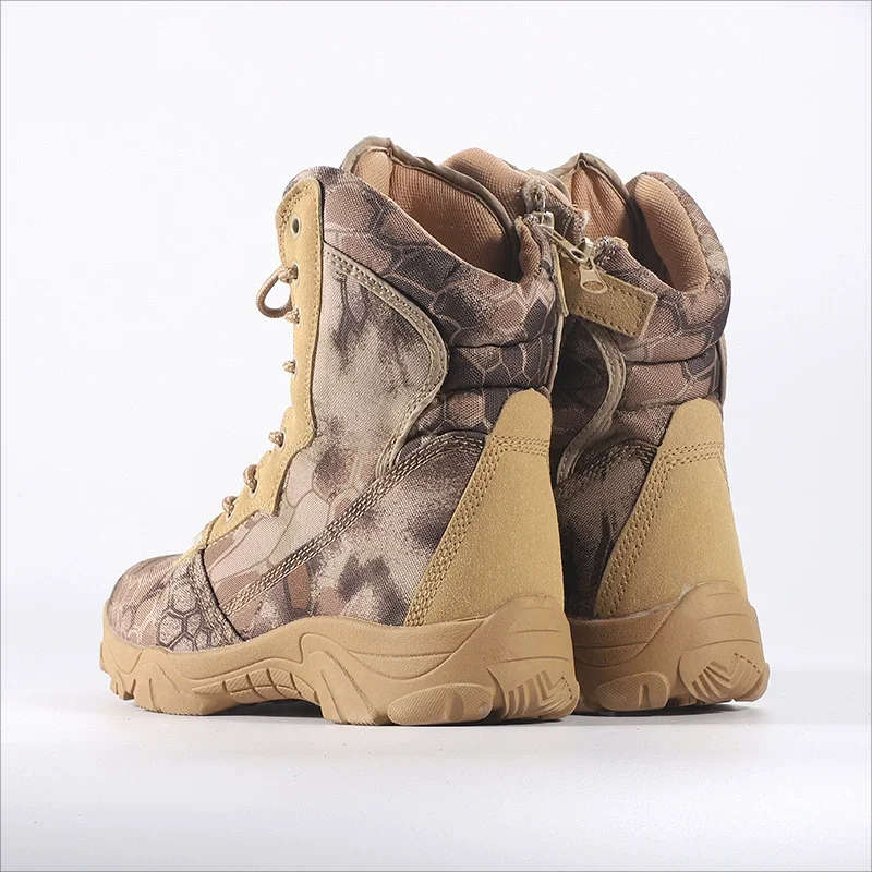 Camo Airsoft Boots (Side UnderZip)