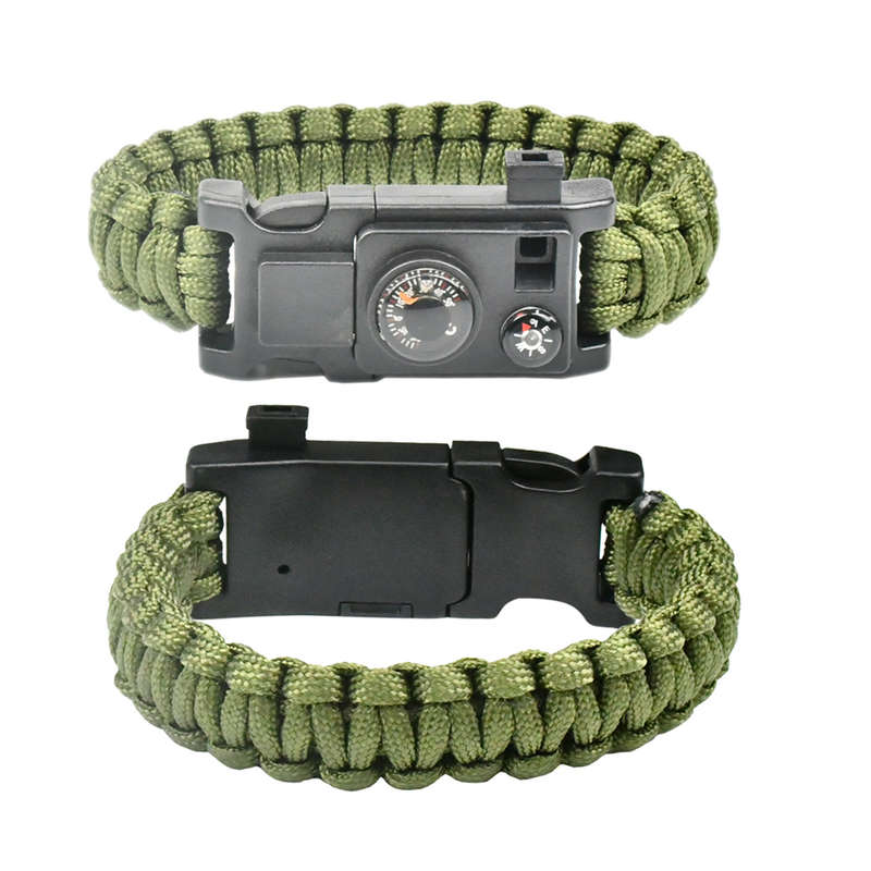 Paracord Survival Tactical 5 in 1 Armband with rope knife