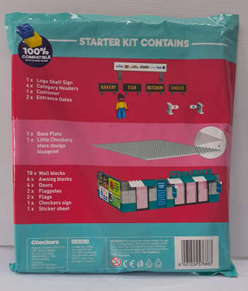 Little Checkers Starter Kit with Lego Blocks - Build your own Shop