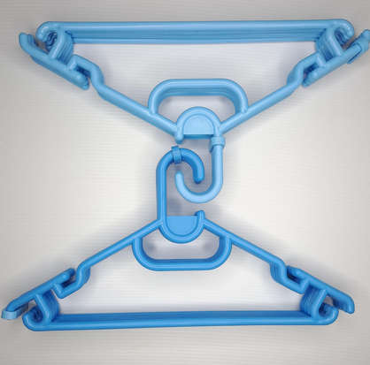 Baby Clothes Hangers - 5 Pack - Blue