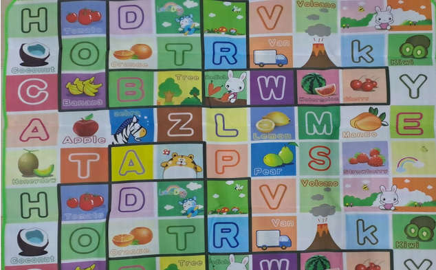 Reversible Baby Play Mat - 175cm x 118cm - Multicolor