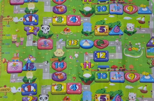 Reversible Baby Play Mat - 175cm x 118cm - Multicolor