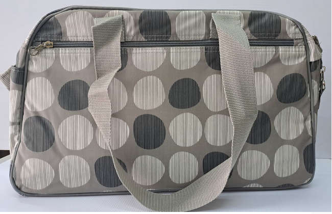 Little Poppkins - 2 in 1 Baby Travel Bag and Bed - Grey - 45 x 20 x 27cm